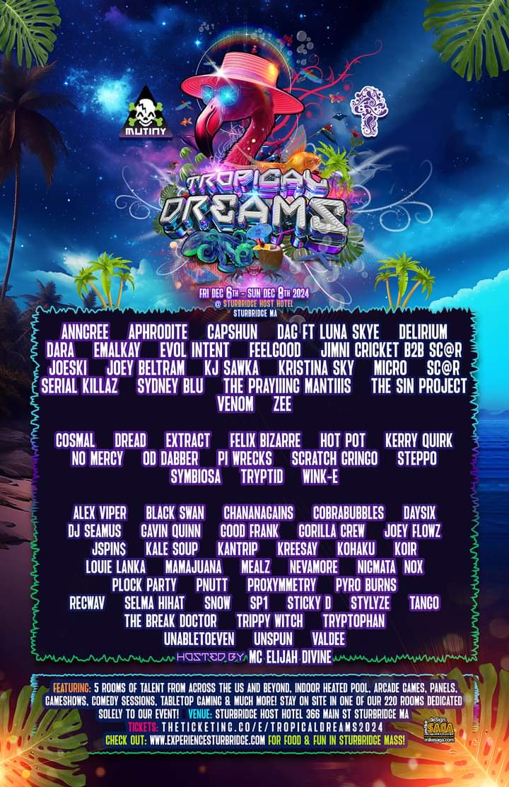 Tropical dreams 2024 flyer